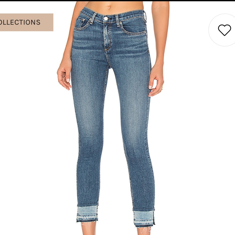 Rag & bone skinny 10 inch ankle jeans 26